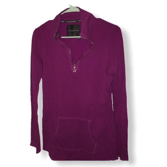 VICTORIA’S Secret quarter zip up with angel zip S - Picture 1 of 6